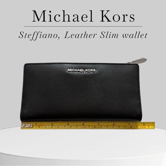 Michael Kors steffiano, leather Slim wallet ￼ - Picture 1 of 5